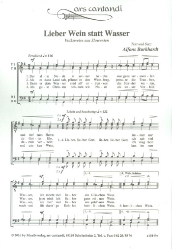 Lieber Wein statt Wasser