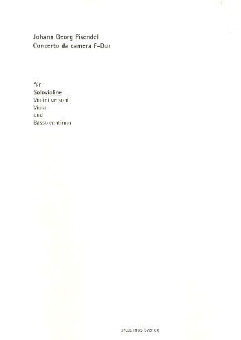 Concerto da camera F-Dur