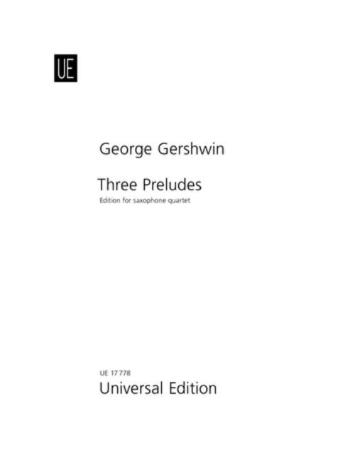 3 Preludes für 4 Saxophone