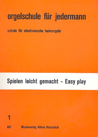 Orgelschule für jedermann Band 1