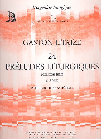 24 préludes liturgiques vol.1 (1-8)