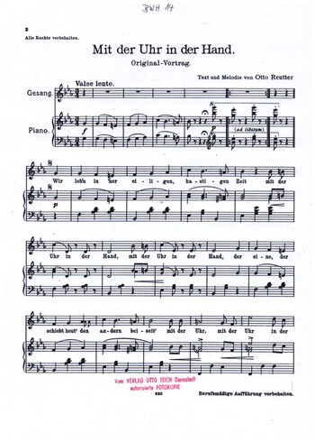 Mit der Uhr in der Hand