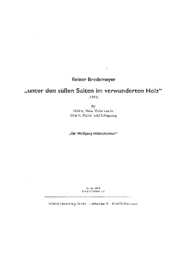Unter den süßen Saiten im verwunderten Holz