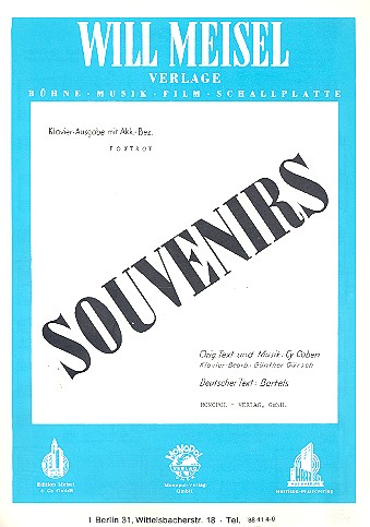 Souvenirs: Einzelausgabe