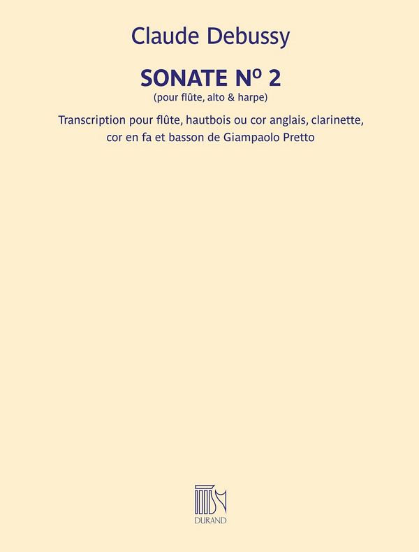 Sonate no.2 pour flûte, alto et harpe