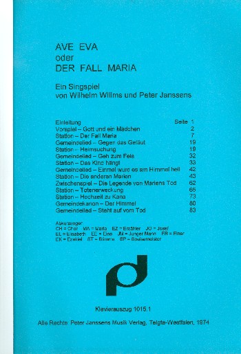 Ave Eva  oder der Fall Maria