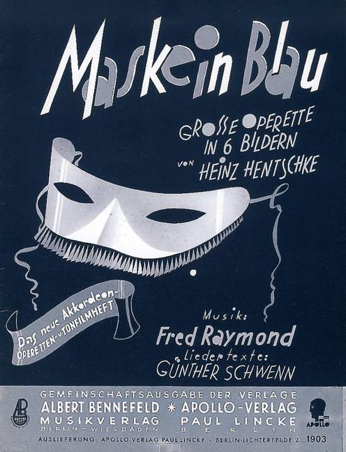 Maske in Blau - großes Potpourri
