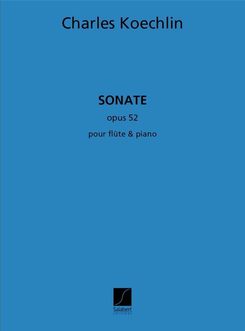 Sonate op.52 pour flute et piano