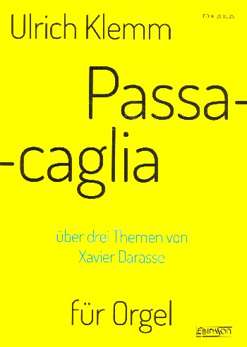 Passacaglia über 3 Themen von Xavier Darasse