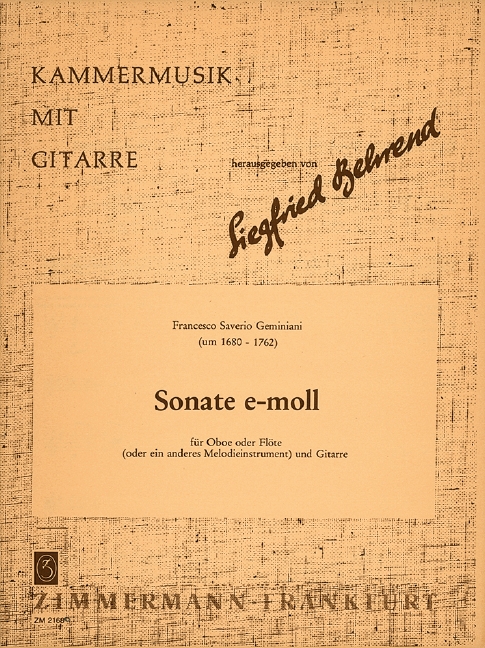Sonate e-Moll