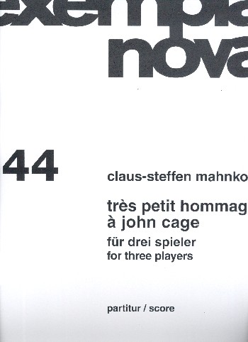 Très petit hommage à John Cage