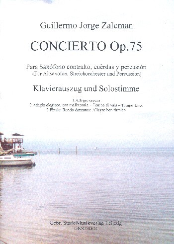 Concerto op.75 für Altsaxophon, Streichorchester und Percussion