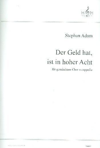 Der Geld hat ist in hoher Acht