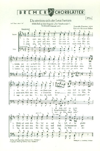 Da streiten sich die Leut herum