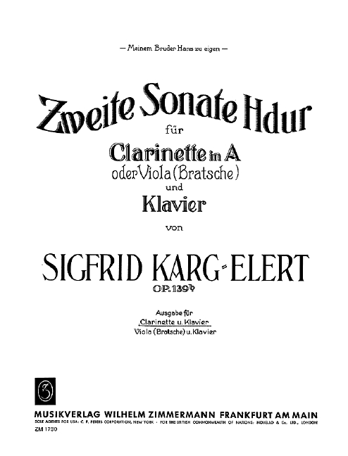 Sonate H-Dur Nr.2 op.139b