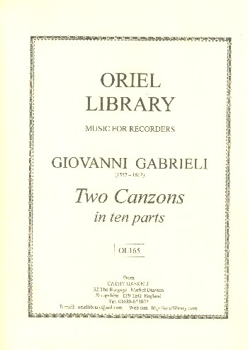 2 Canzones in 10 Parts