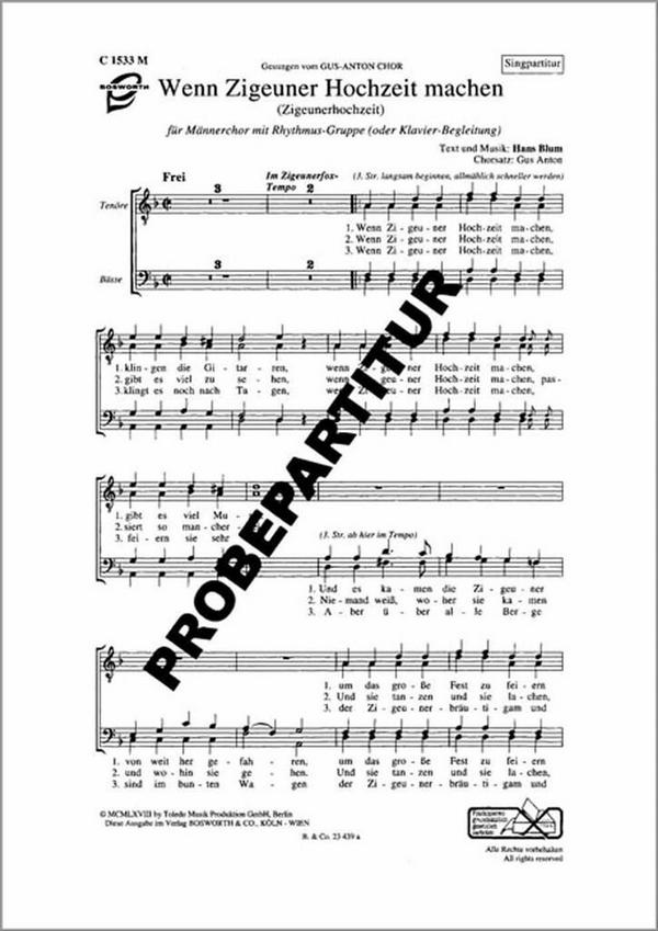 Wenn Zigeuner Hochzeit machen