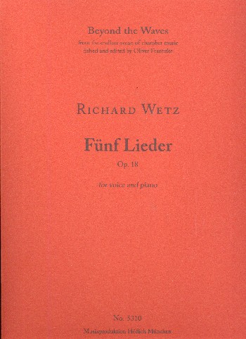 5 Lieder op.18