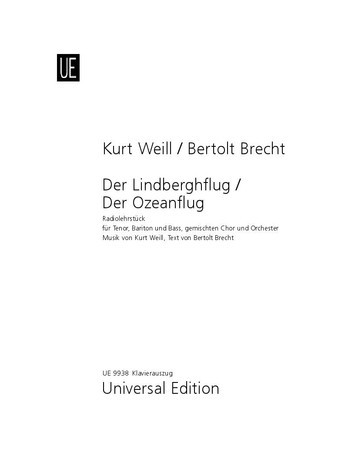 Der Lindberghflug Klavierauszug