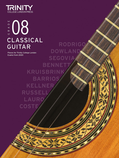 Trinity Classical Guitar Exam Pieces 2020-2023 Grade 8