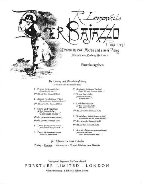 Der Bajazzo - Fantasie
