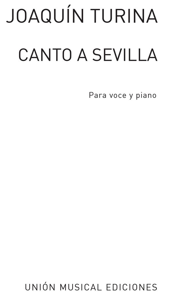 Canto a Sevilla para canto