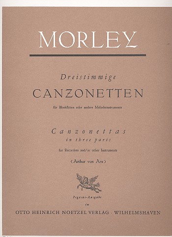 Three-part Canzonettas 