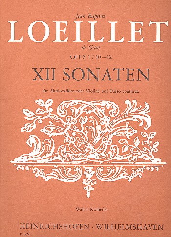 12 Sonaten op.1 Band 4 (Nr.10-12)