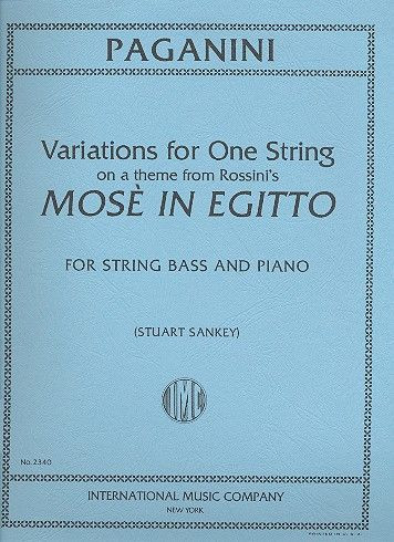 Variations for 1 string on a Theme from Rossini's 'Moses in Egypt'