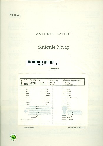 Sinfonie D-Dur Nr.19