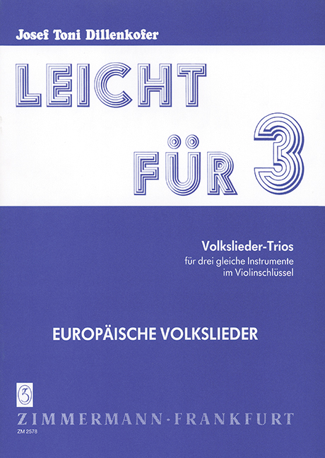 Leicht für drei Volkslieder-Trios