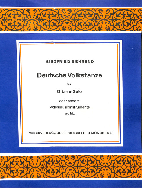 Deutsche Volkstänze für Gitarre