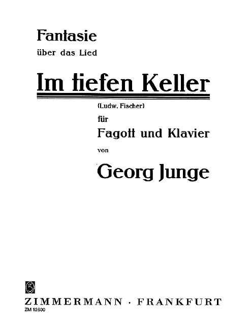 Fantasie über das Lied 'Im tiefen Keller'