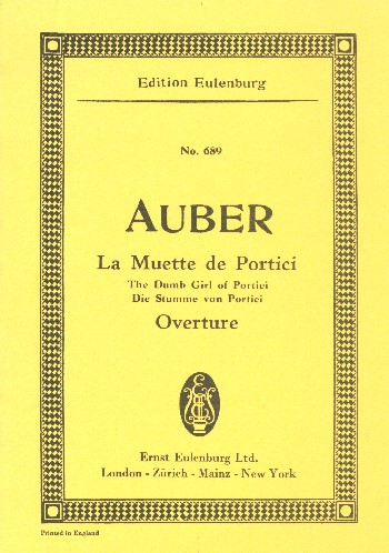 Ouvertüre zur Oper 'La muette de Portici'