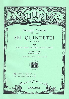 6 quintetti op.8-9 per flauto,