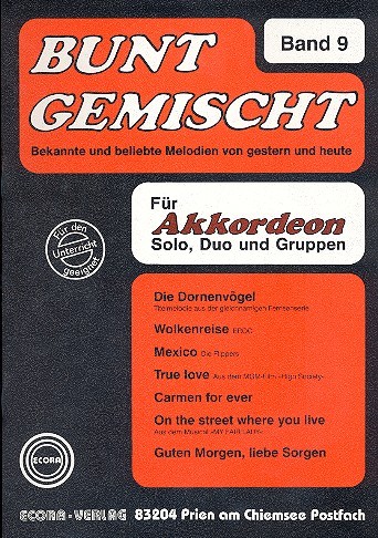 Bunt gemischt Band 9 für Akkordeon
