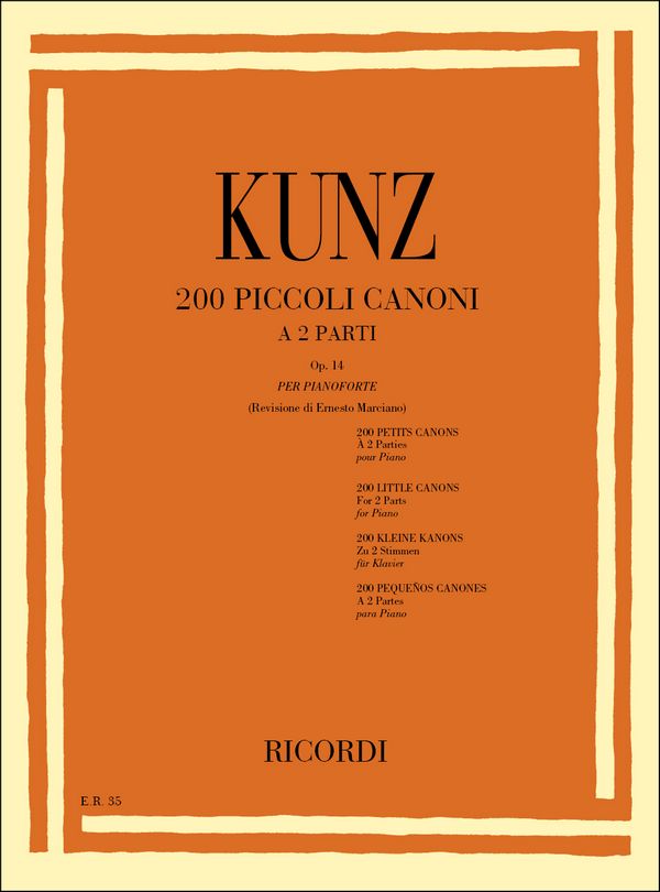 200 piccoli canoni a 2 parti op.14
