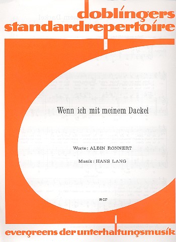 Wenn ich mit meinem Dackel: