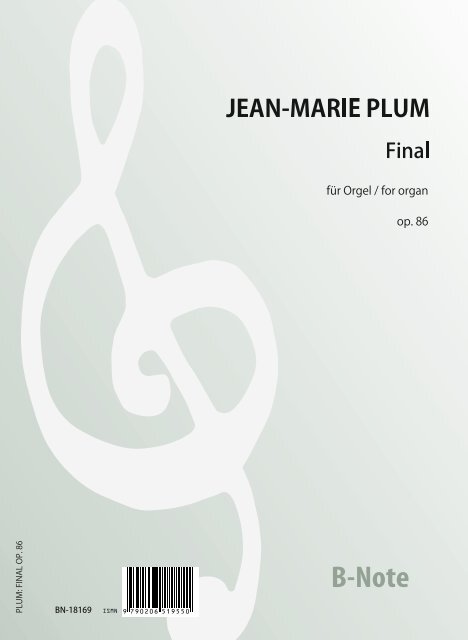 Final pour orgue op.86