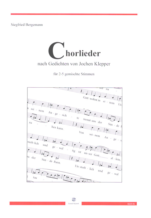 Chorlieder nach Gedichten von Jochen Klepper