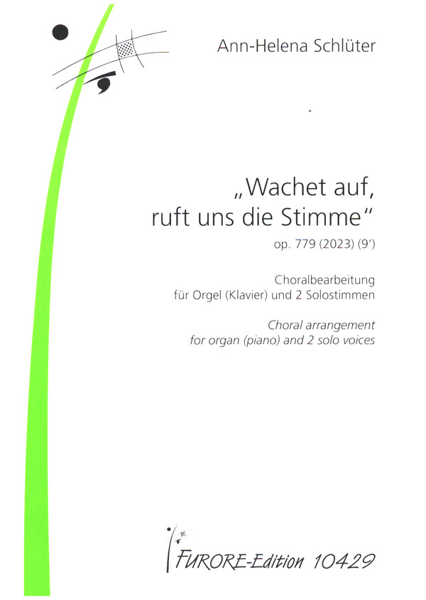 Wachet auf, uns ruft die Stimme op.779