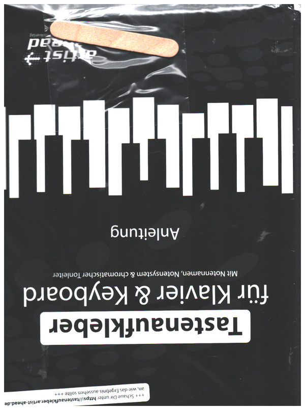 Notenaufkleber für Klavier und Keyboard 