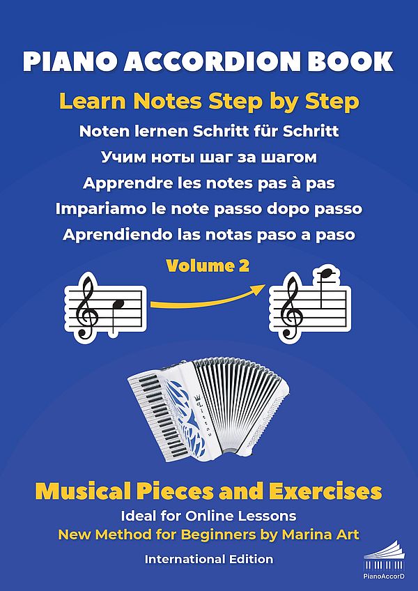 Piano Accordion Book Vol.2: Musical Pieces and Exercices
