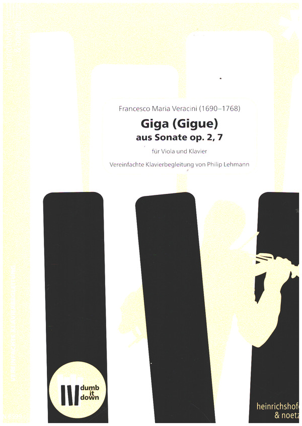 Giga (Gigue) aus Sonate op.2, 7 (+QR-Codes)