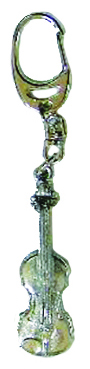 Pewter Keyring 'Violin'