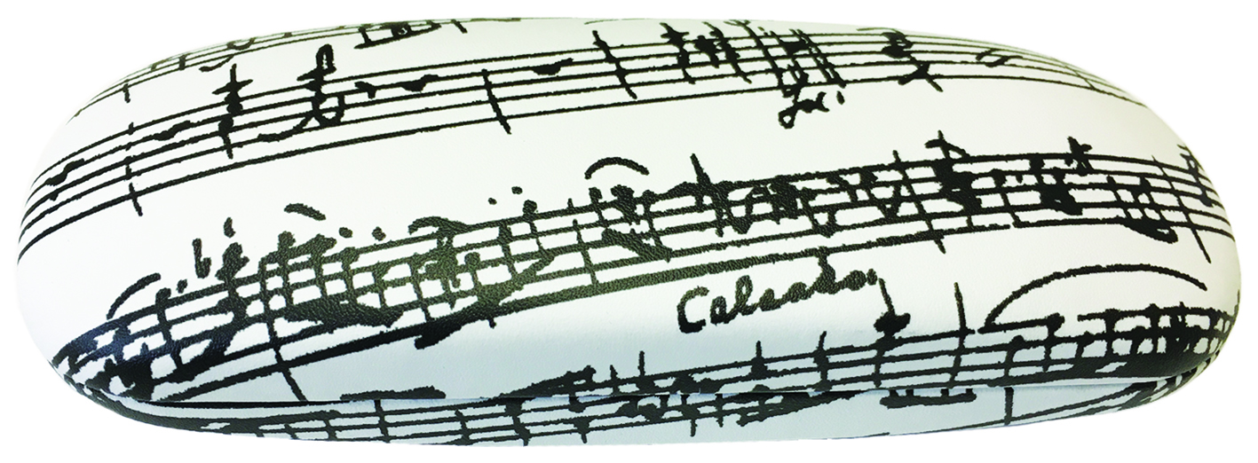 Glasses Case 'Manuscript' black/white