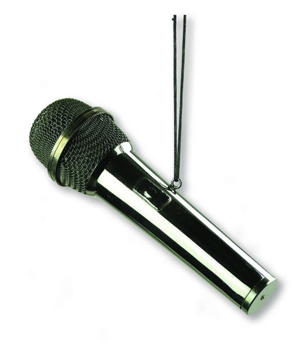 Anhänger Mikrofon Christbaumschmuck