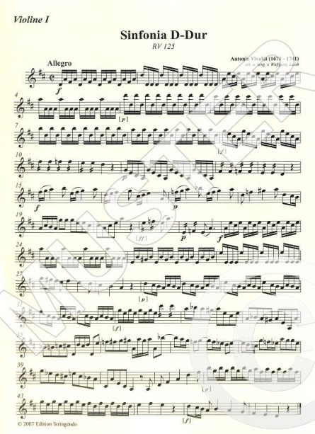 Sinfonia D-Dur RV 125