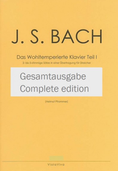 VV601  J.S.Bach, Wohltemperiertes Klavier 1 Heft 1-6