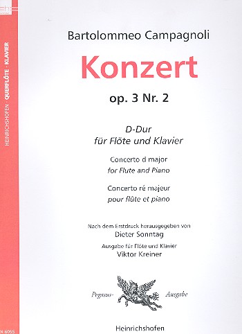 Konzert D-Dur op.3,2 für Flöte